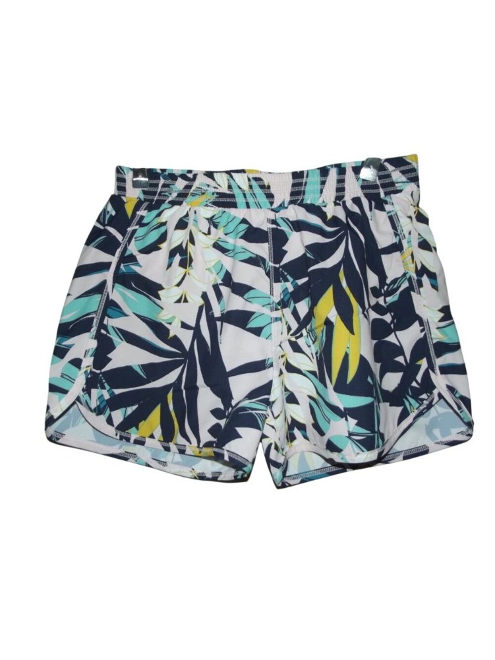Old Navy Running Shorts Girls XL (14) Pink Blue Athletic dolphin Floral Leaves